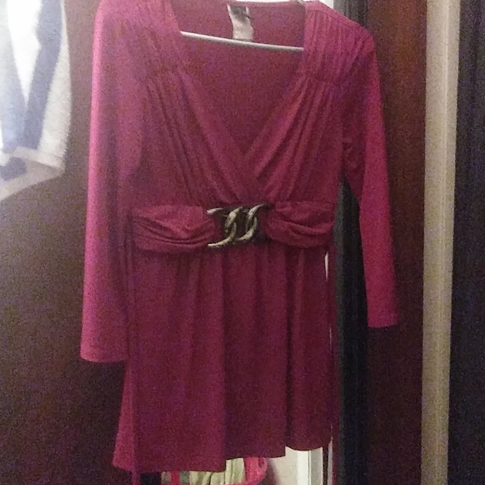 Maroon dress shirt